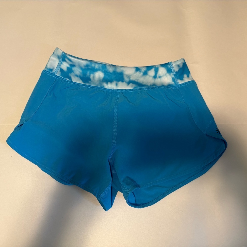 Athleta Blue Boxy Crop Shorts